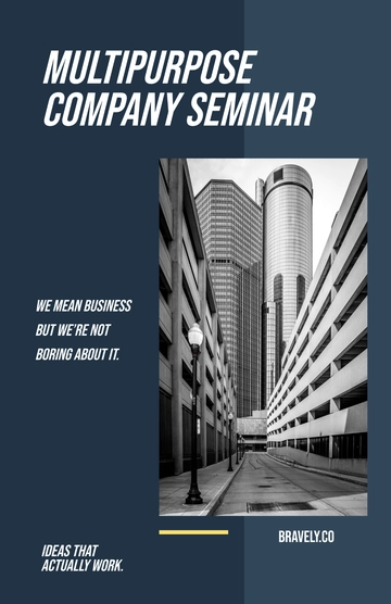 Free Multipurpose Company Poster Template to Edit Online