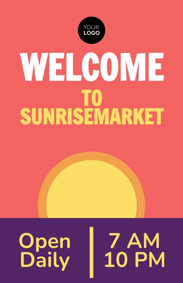 Free Store Signage Poster Template to Edit Online