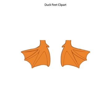 Free Duck Feet Clipart to Edit Online