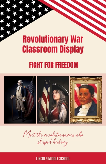 Free Colorful Revolutionary War Classroom Poster Template to Edit Online Free Colorful Revolutionary War Classroom Poster Template to Edit Online