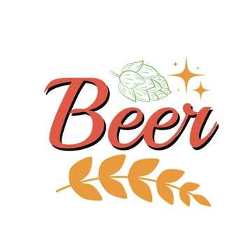 Free Beer Lettering Clipart Template to Edit Online