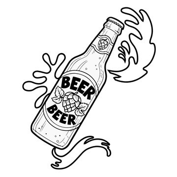 Free Beer Sketch Clipart Template to Edit Online