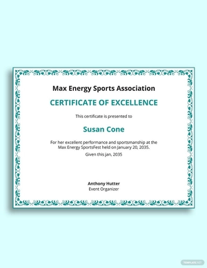 Basketball Awards Certification Template
