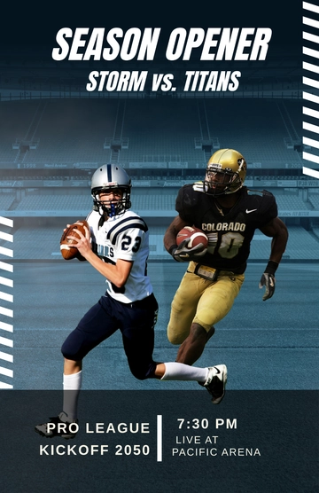 Free Professional Team Sports Poster Template to Edit Online