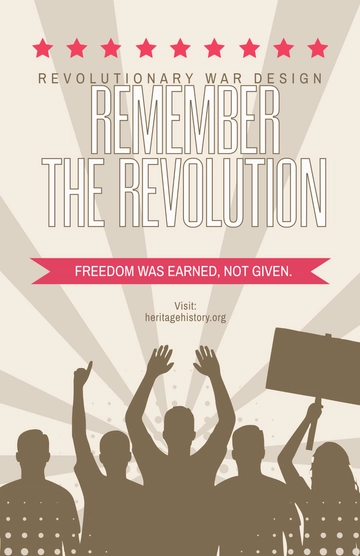 Free Vintage Revolutionary War Poster Design Template to Edit Online Free Vintage Revolutionary War Poster Design Template to Edit Online