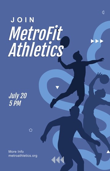 Free Minimalist Sports Poster Template to Edit Online