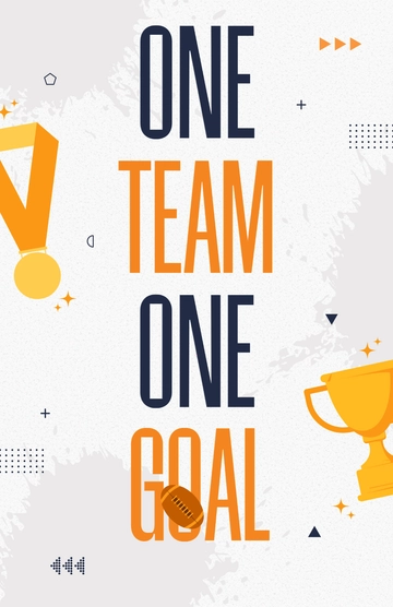 Free Sports Typography Poster Template to Edit Online
