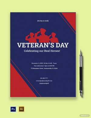 Veterans Day Flyer Template
