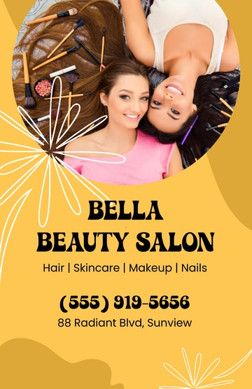 Free Beautiful Salon Poster Background Template to Edit Online