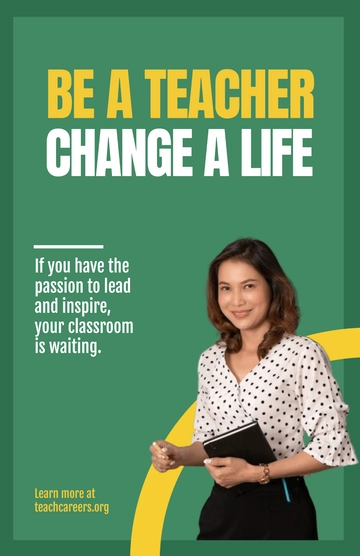 Free Teacher Poster Template to Edit Online