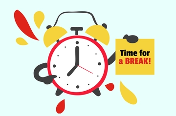 Free Short Break Time Design Template to Edit Online