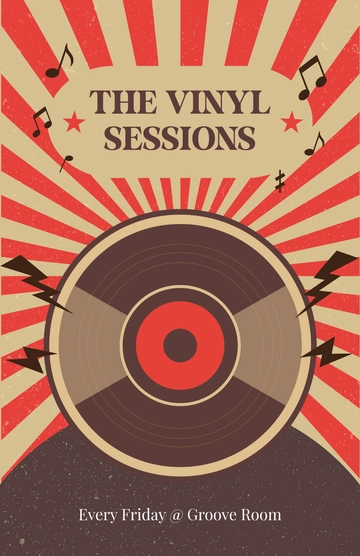 Free Cool Vintage Poster Design Template to Edit Online