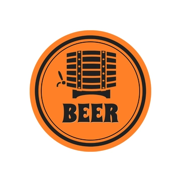 Free Blank Beer Coaster Clipart Template to Edit Online