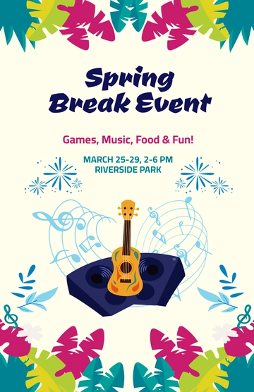 Free Editable  Event Break Template to Edit Online