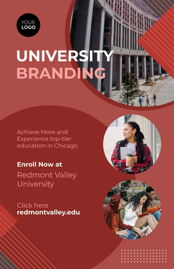 Free Professional University Branding Poster Template to Edit Online