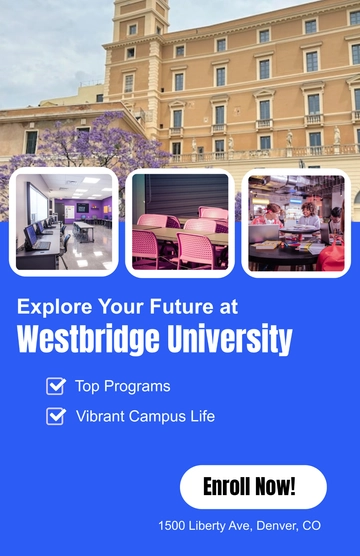 Free University Poster Template to Edit Online