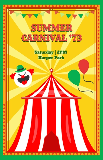 Free Colorful Vintage Style Poster Template to Edit Online
