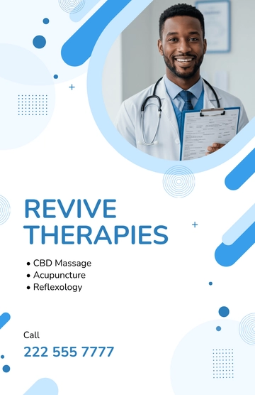 Free Creative Clinic Services Poster Template to Edit Online