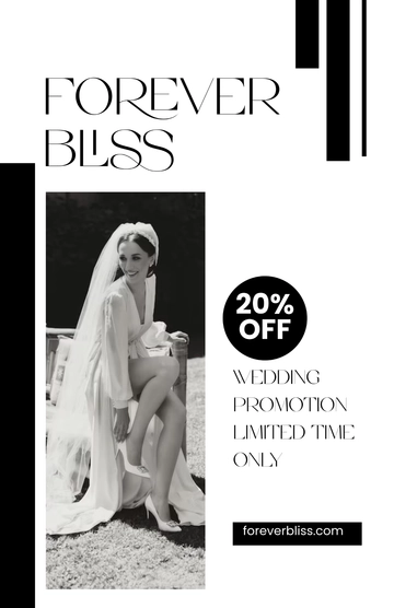 Free Wedding Promotional Poster Template to Edit Online
