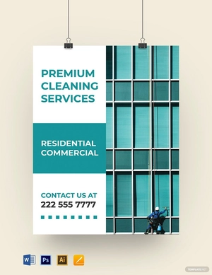 Sample Cleaning Service Yard Sign Template