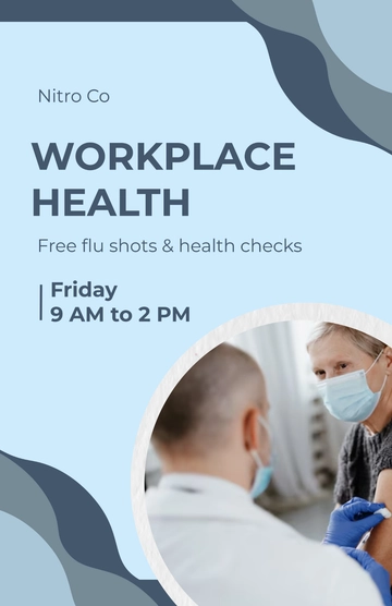 Free Workplace Health Poster Template to Edit Online