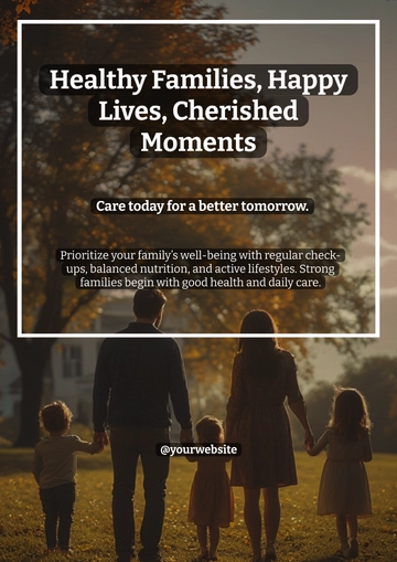 Free Family Health Poster Template to Edit Online
