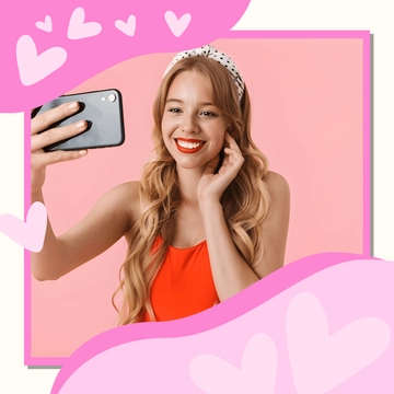 Free Cute Instagram Frame Design Template to Edit Online