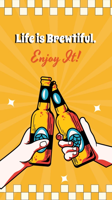 Free International Beer Day Wallpaper Template to Edit Online