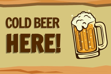 Free International Beer Day Sign Template to Edit Online