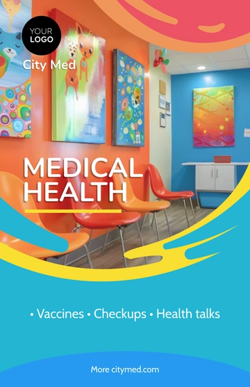 Free Colorful Medical Health Poster Template to Edit Online