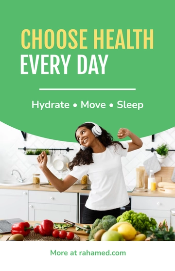 Free Health Poster Template to Edit Online