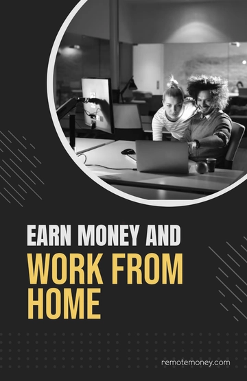 Free Earn Money and Work From Home Poster Template to Edit Online