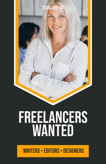 Free Freelance Work From Home Poster Template to Edit Online