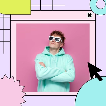 Free Instagram Post Frame Template to Edit Online