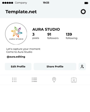 Free Instagram Profile Mockup Template to Edit Online