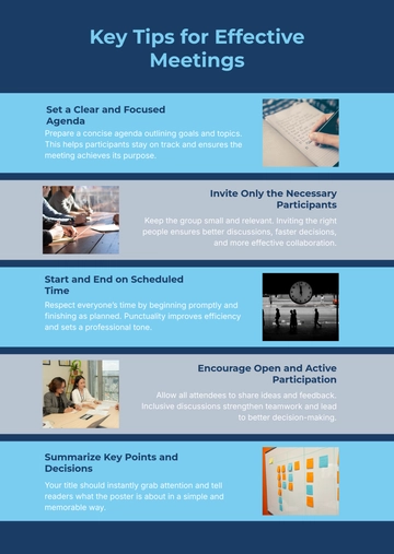 Free Meeting Infographic Template to Edit Online
