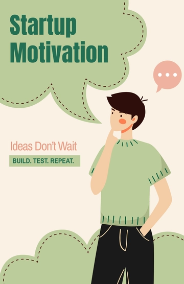 Free Startup Motivational Poster Template to Edit Online