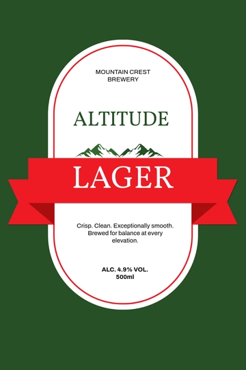Free Beer Label Template to Edit Online