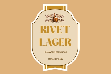 Free Lager Beer Label Template to Edit Online