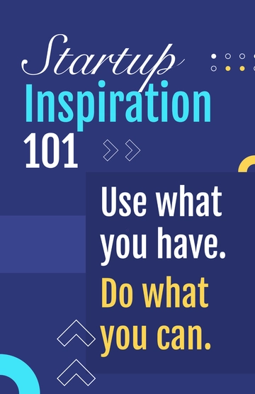 Free Startup Inspirational Poster Template to Edit Online