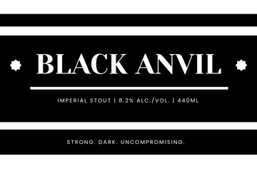 Free Dark and Bold Beer Label Template to Edit Online