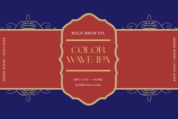 Free Graphic Beer Label Template to Edit Online
