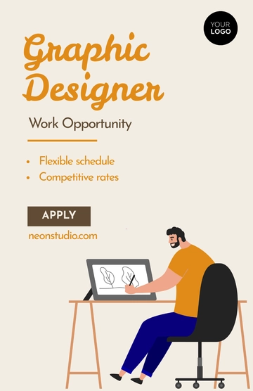 Free Graphic Design Work Poster Template to Edit Online