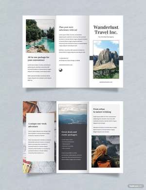 Sample Travel Brochure Template