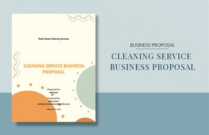 Cleaning Service Business Proposal Template