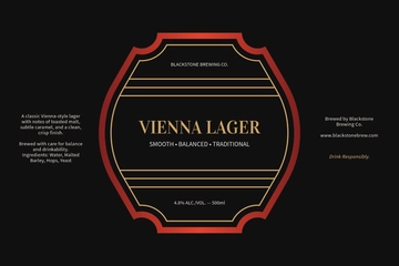 Free Professional Craft Beer Label Template to Edit Online