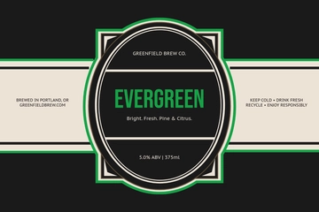 Free Green Beer Label Wrap Template to Edit Online
