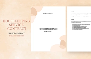 Cleaning Service Business Contract Template