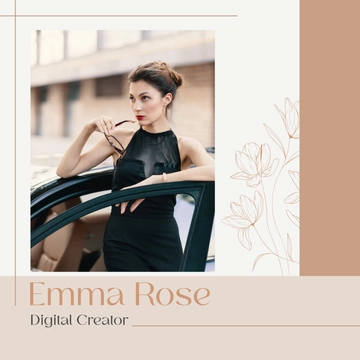 Free Elegant Instagram Profile Template to Edit Online