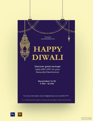 Diwali Poster Template